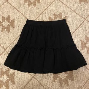SHEIN Black Ruffle Skirt